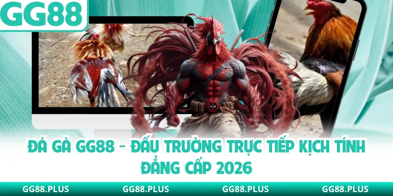 Đá Gà GG88 - Đấu Trường Trực Tiếp Kịch Tính Đẳng Cấp 2026